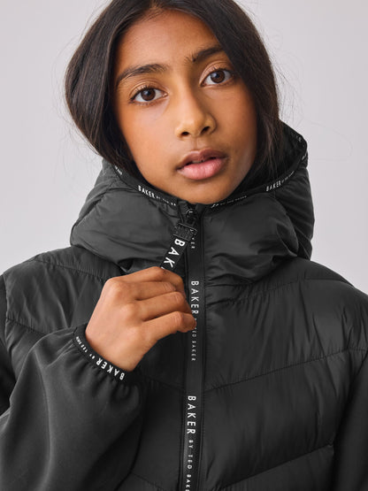 Baker by Ted Baker Shower Resistant Lightweight Padded Peplum Coat image 5