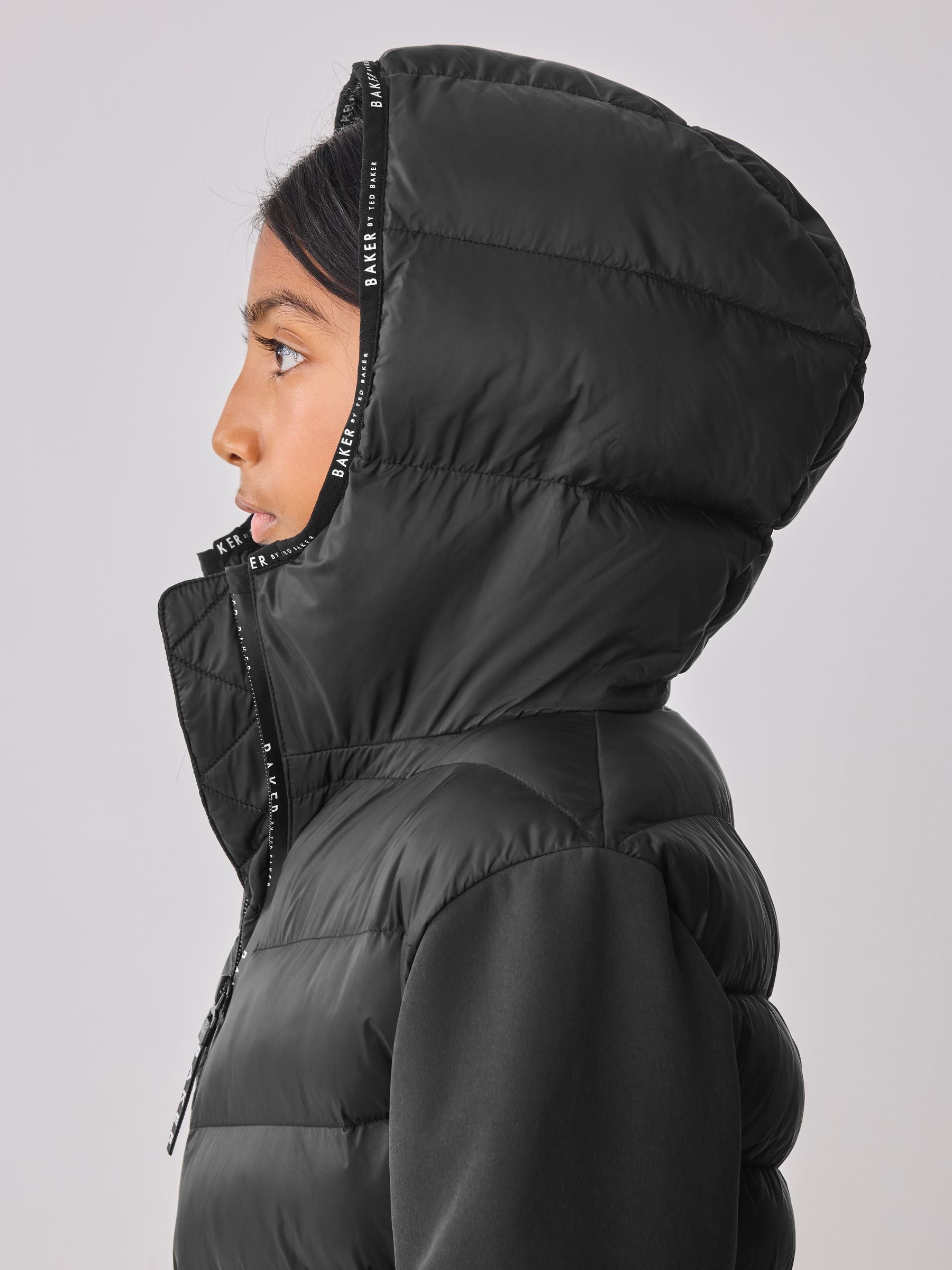 Baker by Ted Baker Shower Resistant Lightweight Padded Peplum Coat image 6