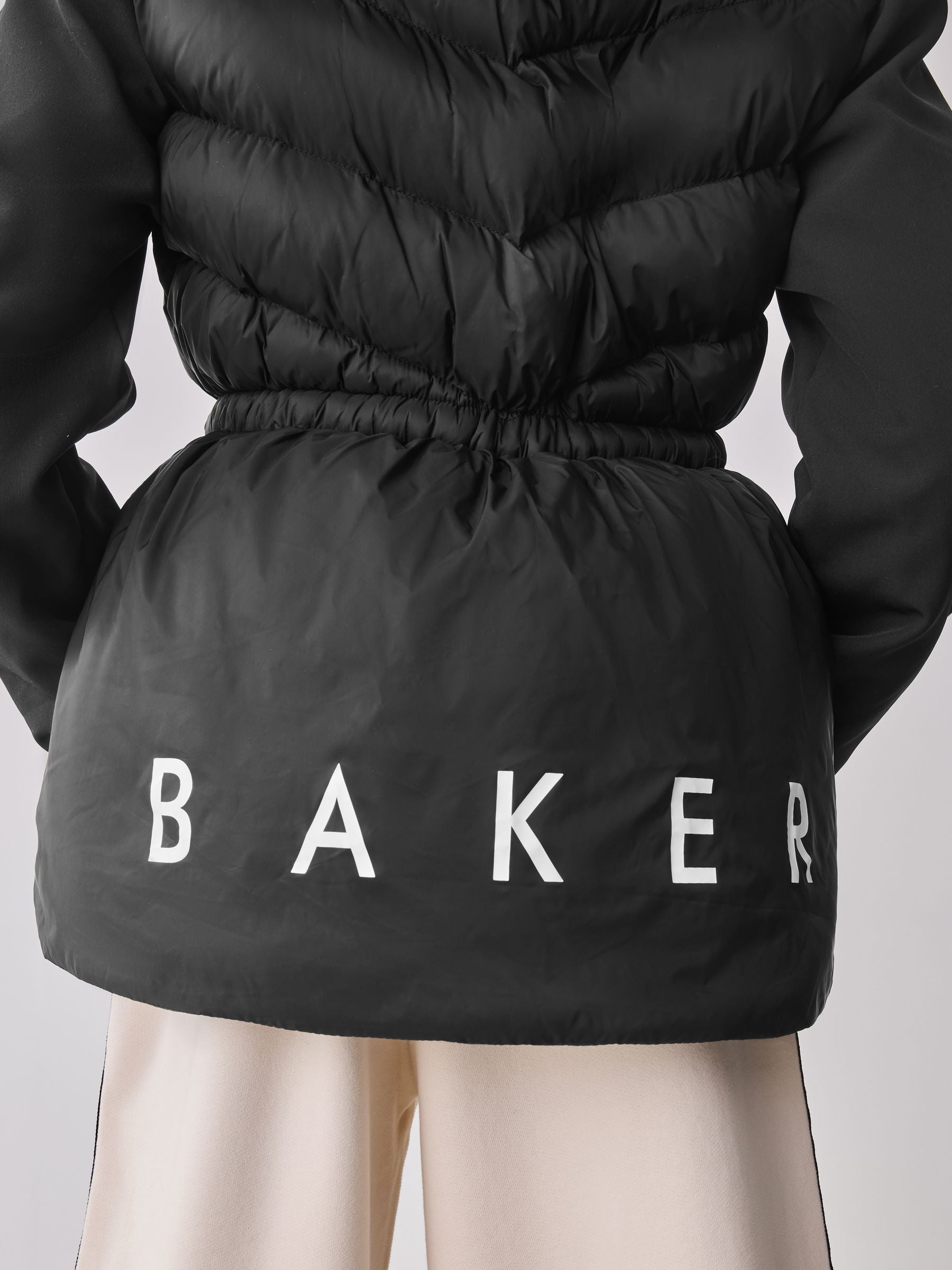 Baker by Ted Baker Shower Resistant Lightweight Padded Peplum Coat image 8