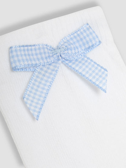 JoJo Maman Bébé Blue Frilly Socks 3 Pack image 6