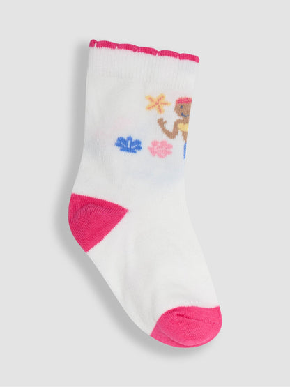 JoJo Maman Bébé Blue 3-Pack Socks image 3