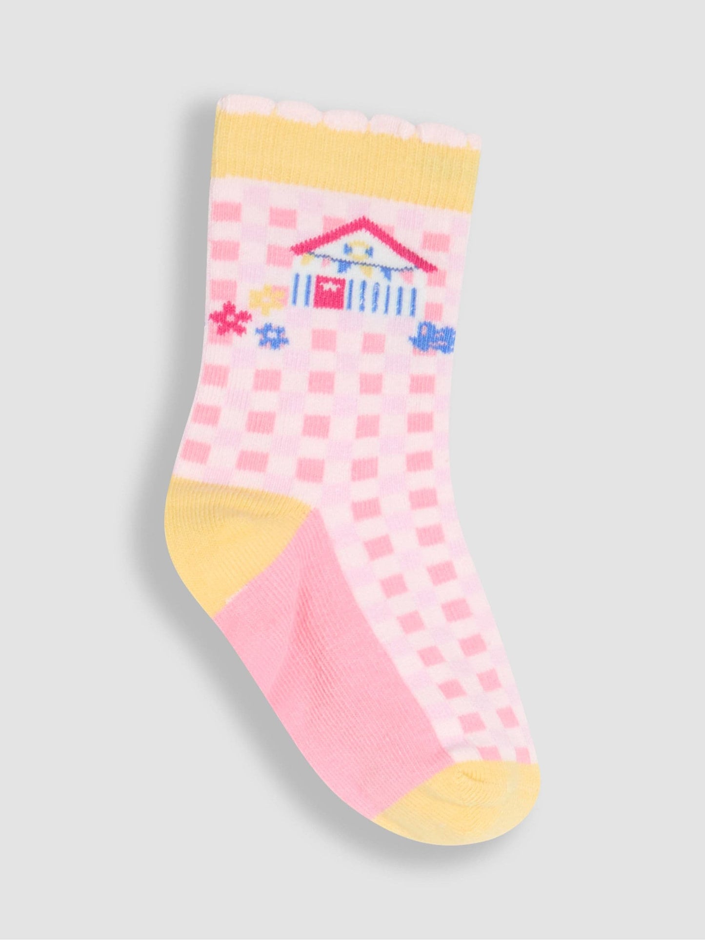 JoJo Maman Bébé Blue 3-Pack Socks image 5