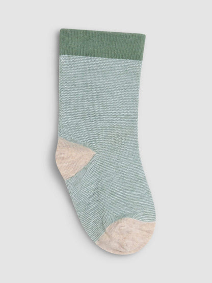 JoJo Maman Bébé Green 3-Pack Tractor Socks image 3
