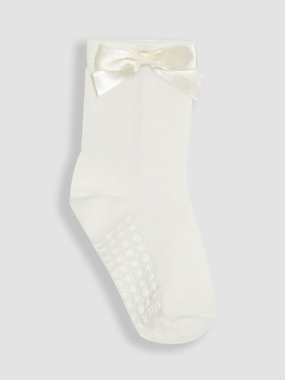 JoJo Maman Bébé Pink Bow Socks 2 Pack image 3