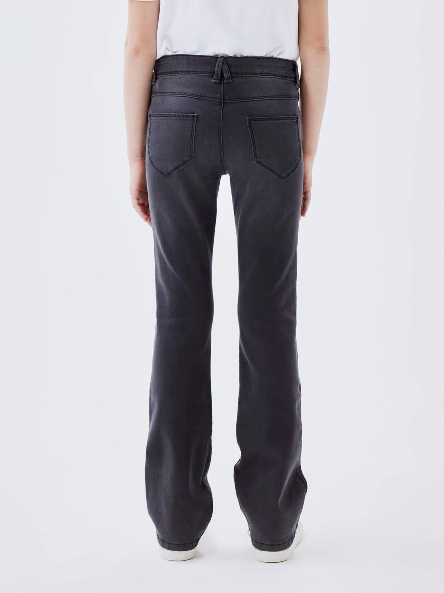 Dsiney Kidz - Name It Grey Girls Flare Jeans With Adjustable Waist image 2