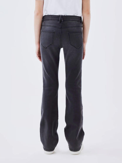 Dsiney Kidz - Name It Grey Girls Flare Jeans With Adjustable Waist image 2