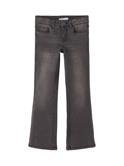 Dsiney Kidz - Name It Grey Girls Flare Jeans With Adjustable Waist image 3