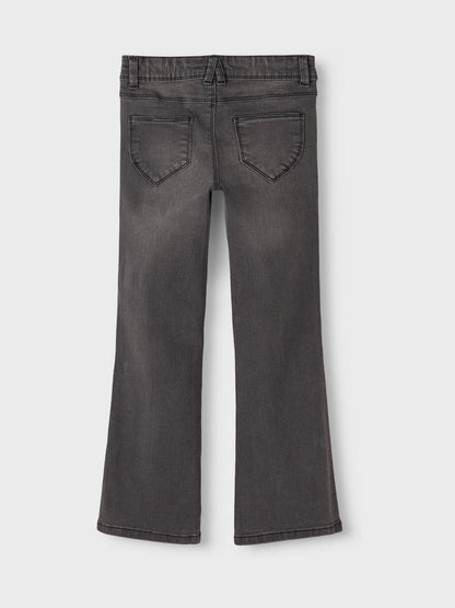 Dsiney Kidz - Name It Grey Girls Flare Jeans With Adjustable Waist image 4
