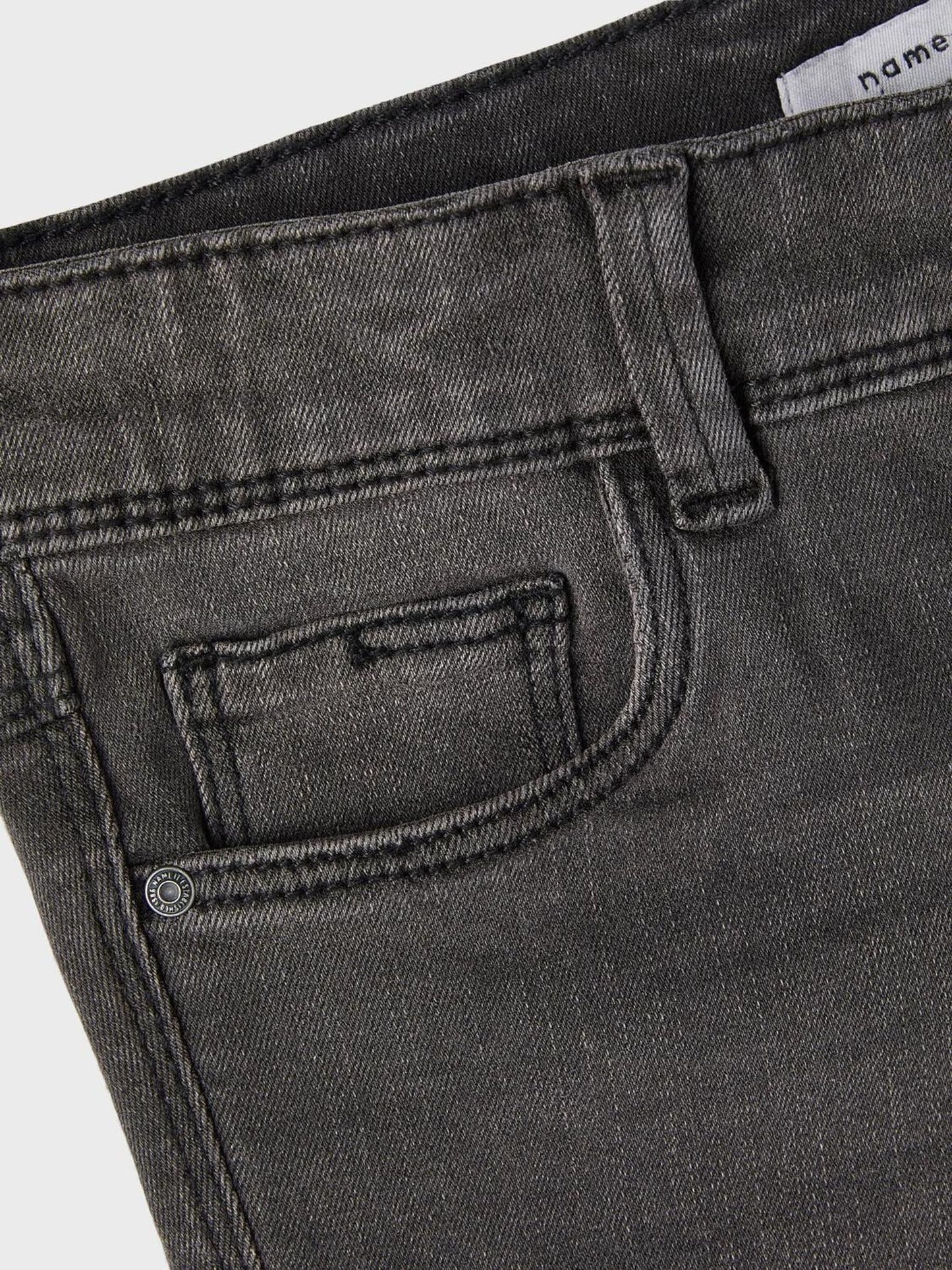 Dsiney Kidz - Name It Grey Girls Flare Jeans With Adjustable Waist image 6