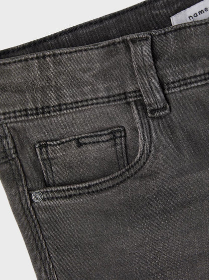 Dsiney Kidz - Name It Grey Girls Flare Jeans With Adjustable Waist image 6