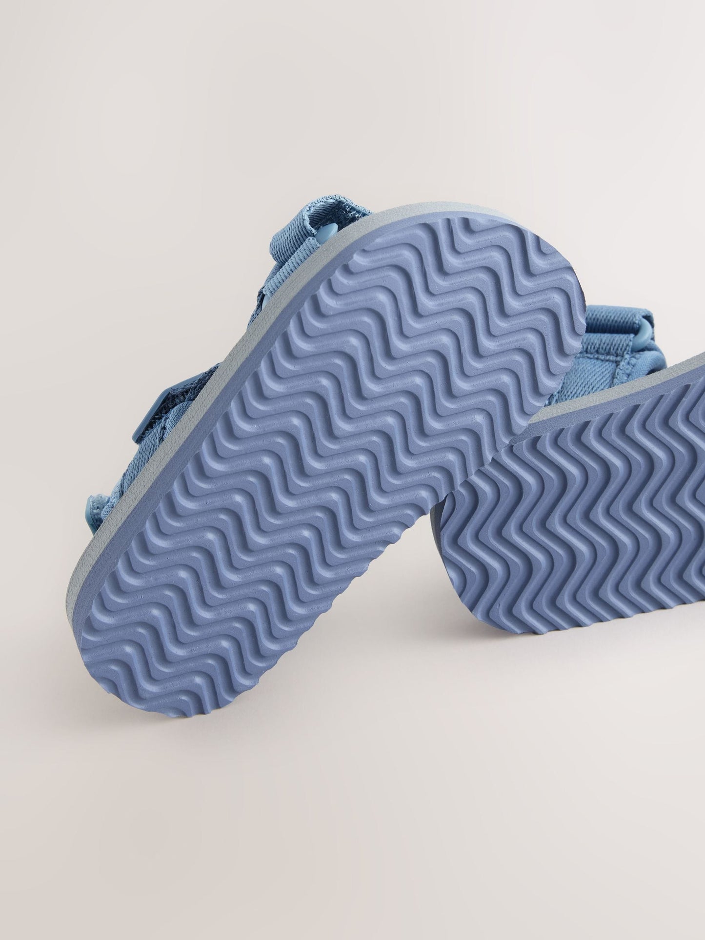 Blue Sea Print Wide Fit (G) Touch Fastening Adjustable Strap Tape Trekker Walking Sandals image 5