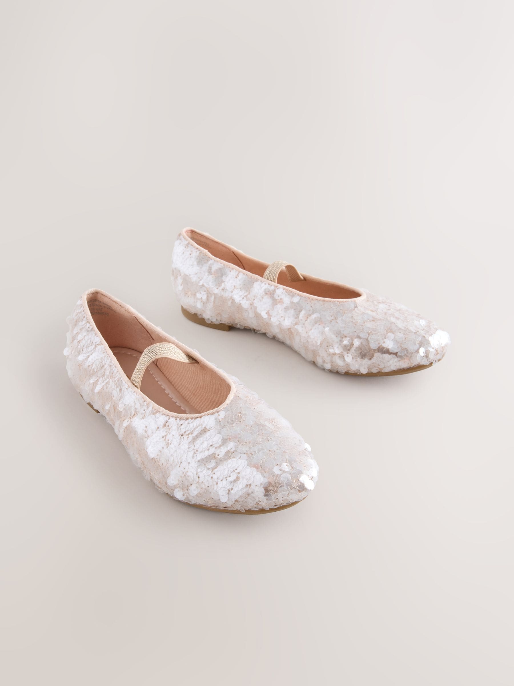 Ivory Standard Fit (F) Sequin Ballet Shoes image 1