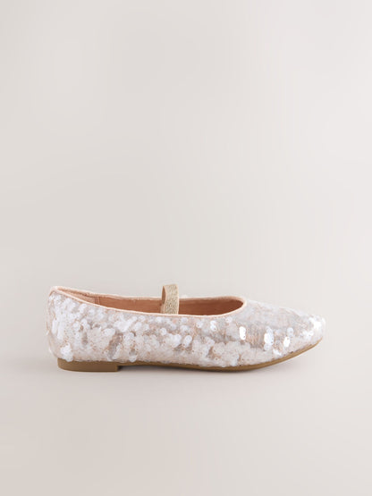 Ivory Standard Fit (F) Sequin Ballet Shoes image 2
