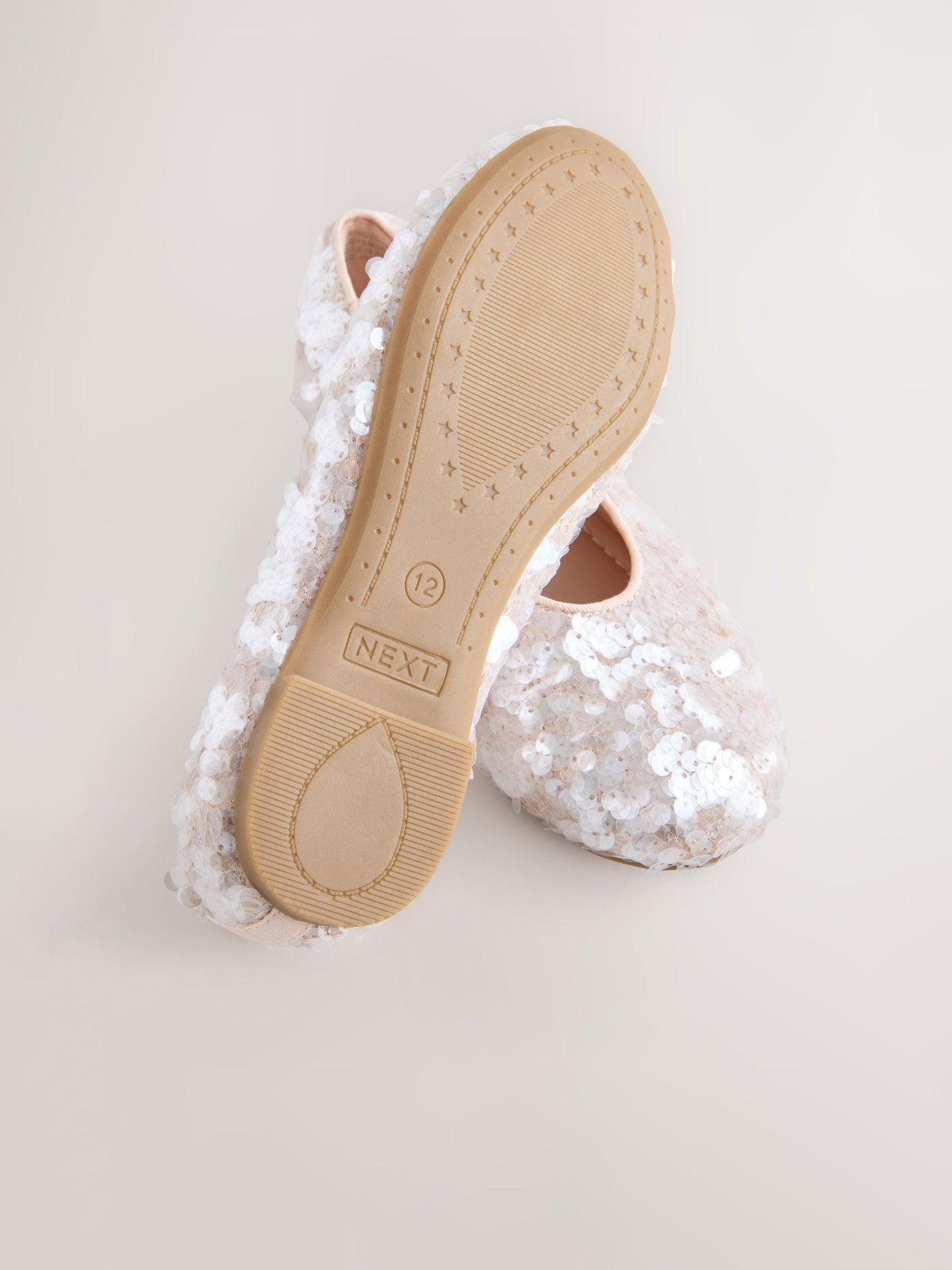Ivory Standard Fit (F) Sequin Ballet Shoes image 4
