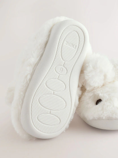 White Cupsole Slippers