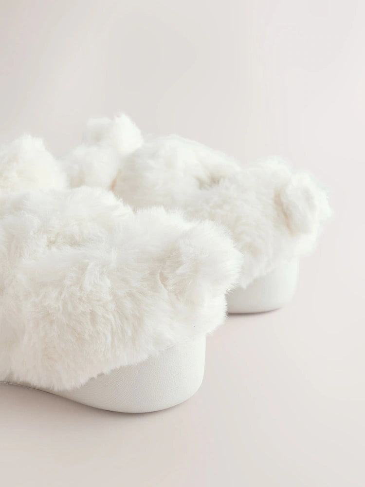 White Cupsole Slippers