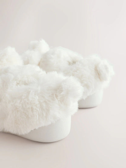 White Cupsole Slippers