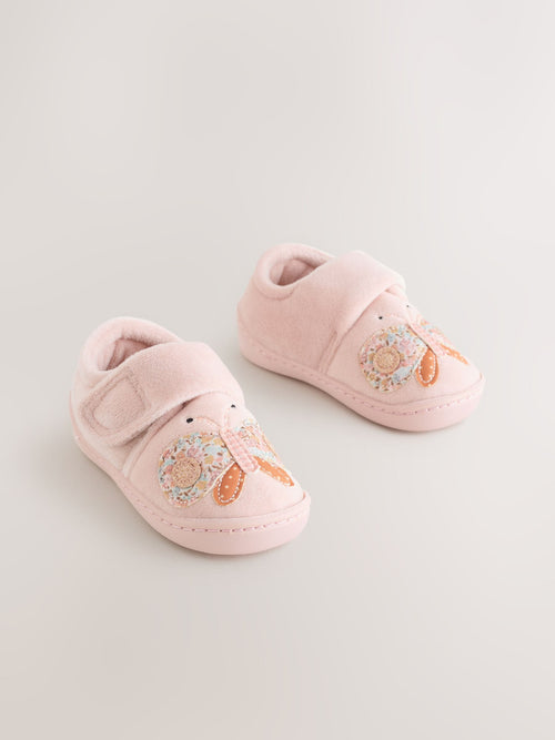 Pink Butterfly Cupsole Slippers image 1