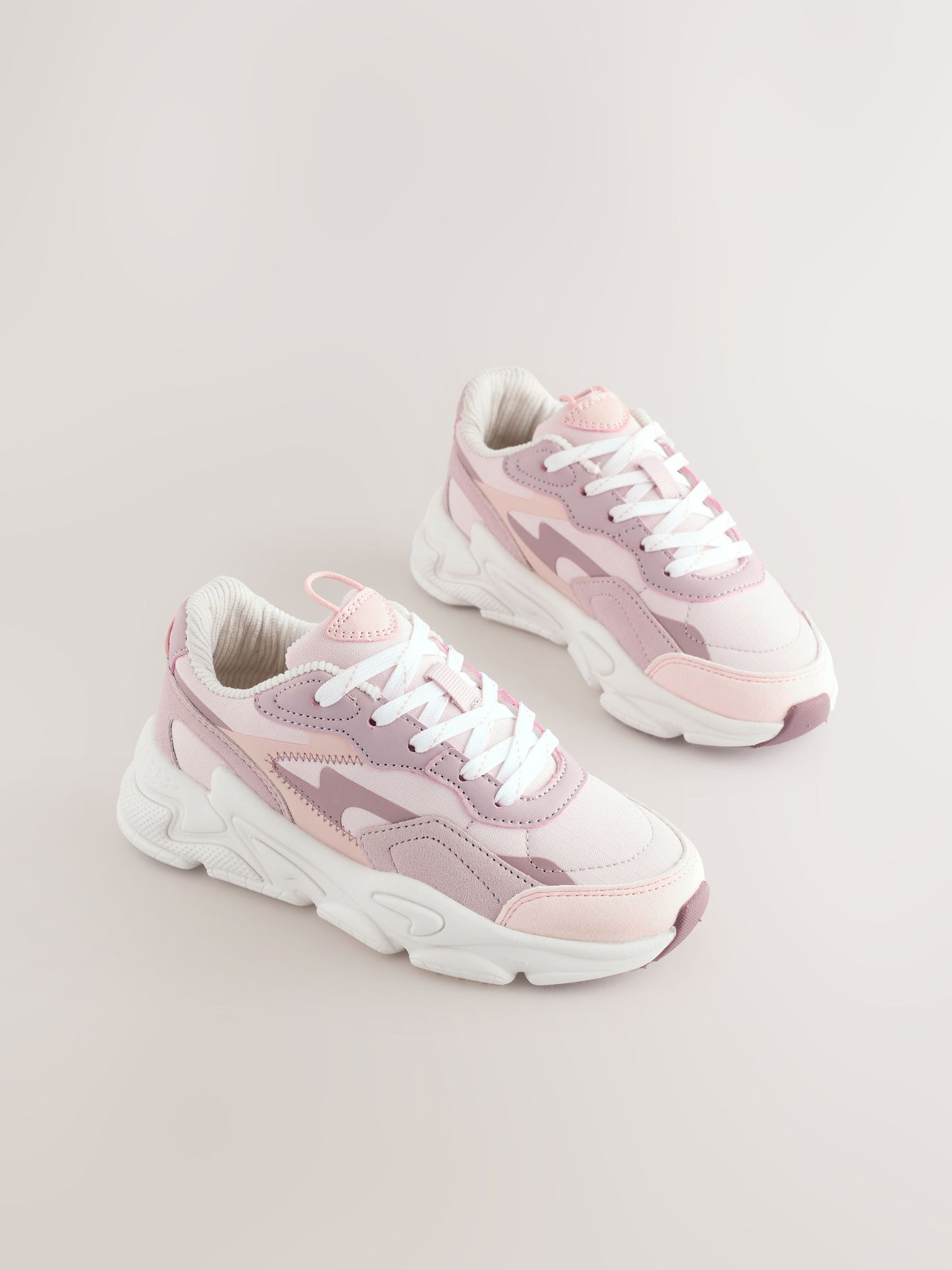 Mauve Purple Lace-Up Trainers image 1