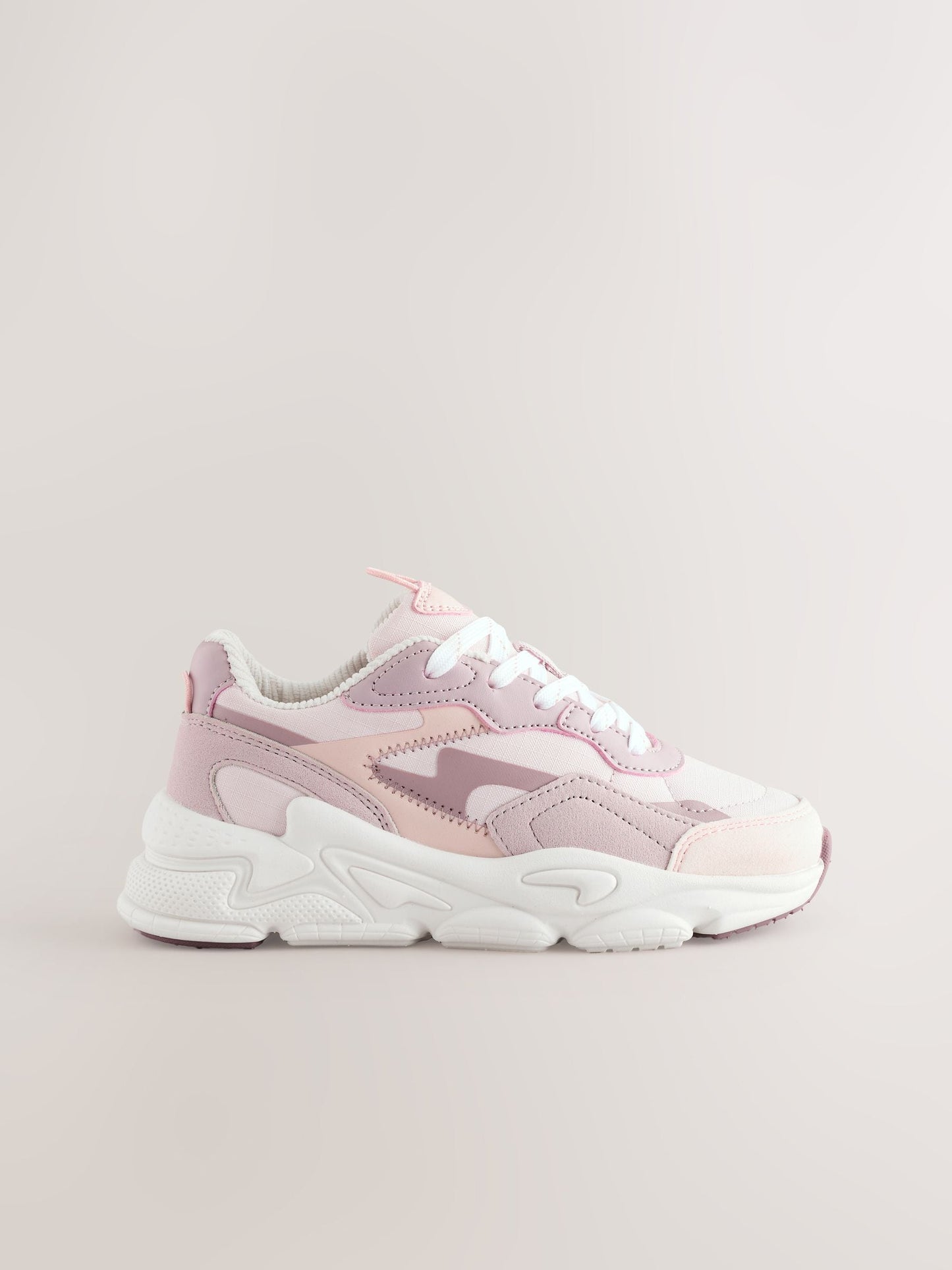 Mauve Purple Lace-Up Trainers image 2