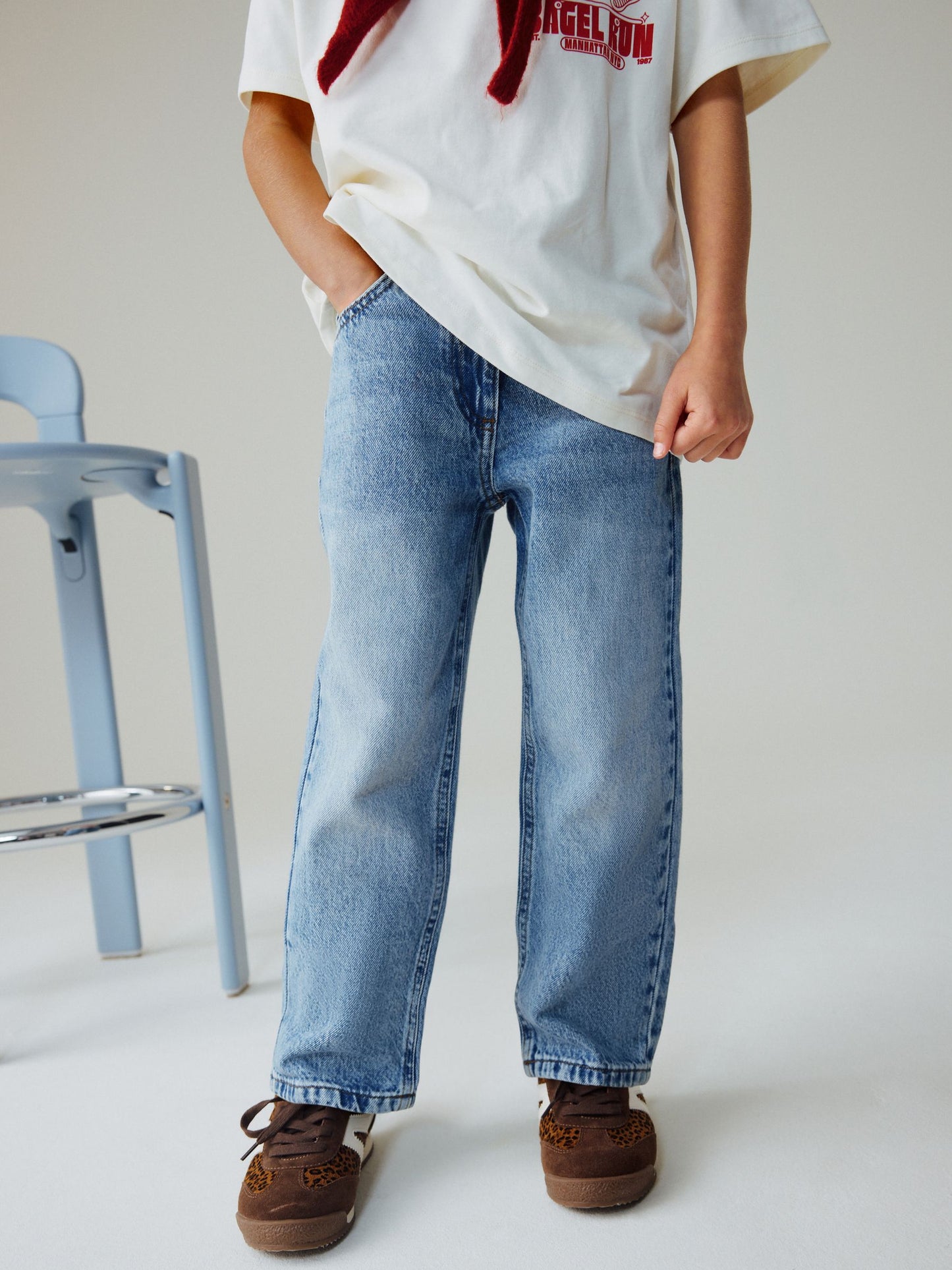 Dsiney Kidz - Mid Blue Denim Straight Leg Jeans (3-16yrs) image 1