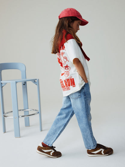 Dsiney Kidz - Mid Blue Denim Straight Leg Jeans (3-16yrs) image 4
