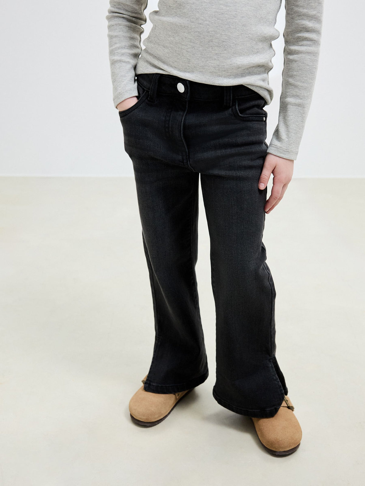 Dsiney Kidz - Charcoal Grey Flare Jeans (3-16yrs) image 1