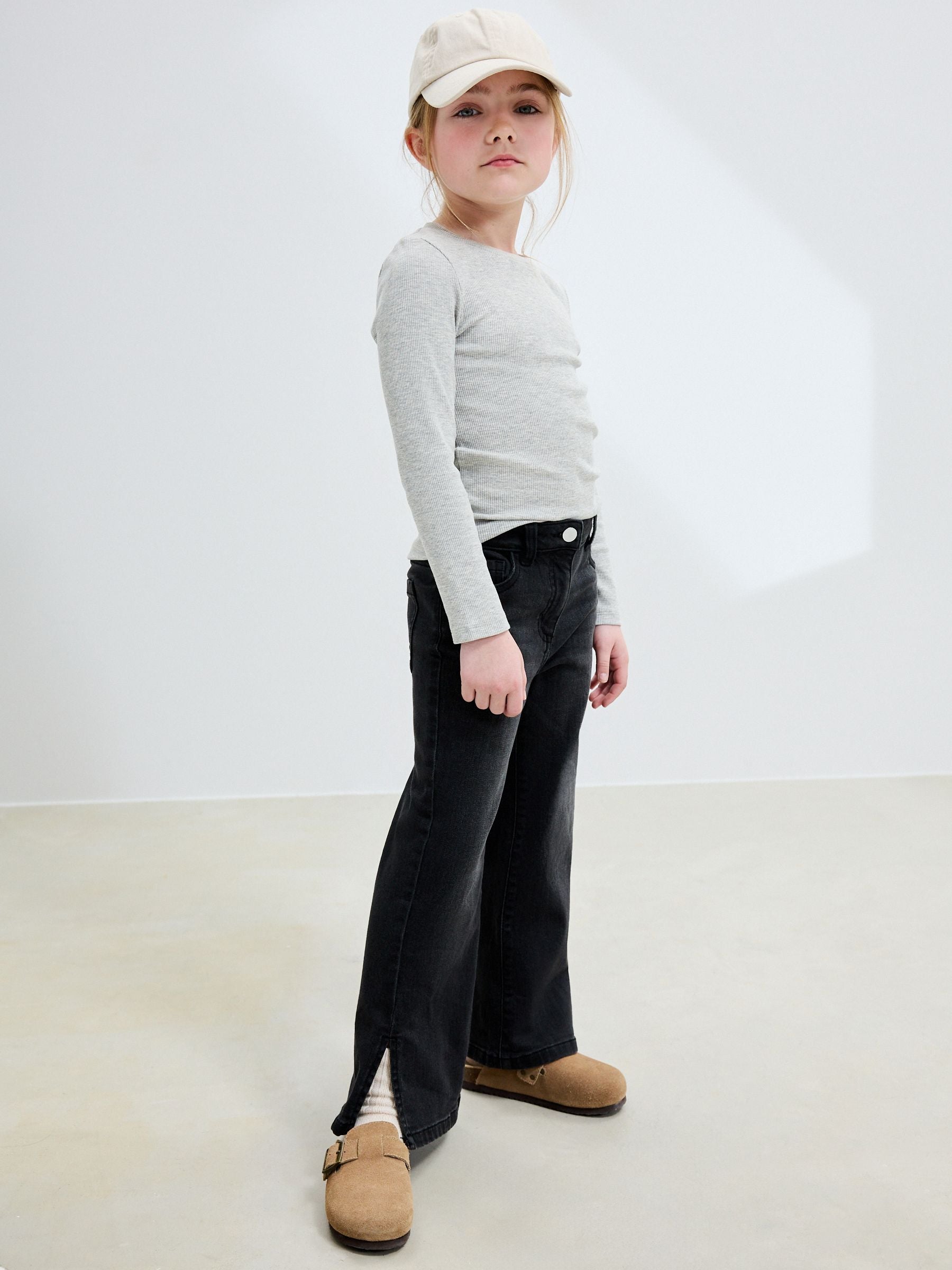 Dsiney Kidz - Charcoal Grey Flare Jeans (3-16yrs) image 2
