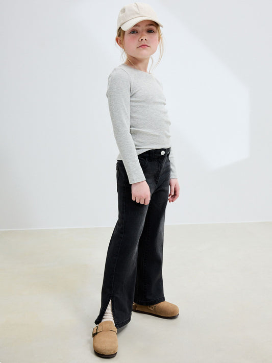 Dsiney Kidz - Charcoal Grey Flare Jeans (3-16yrs) image 2