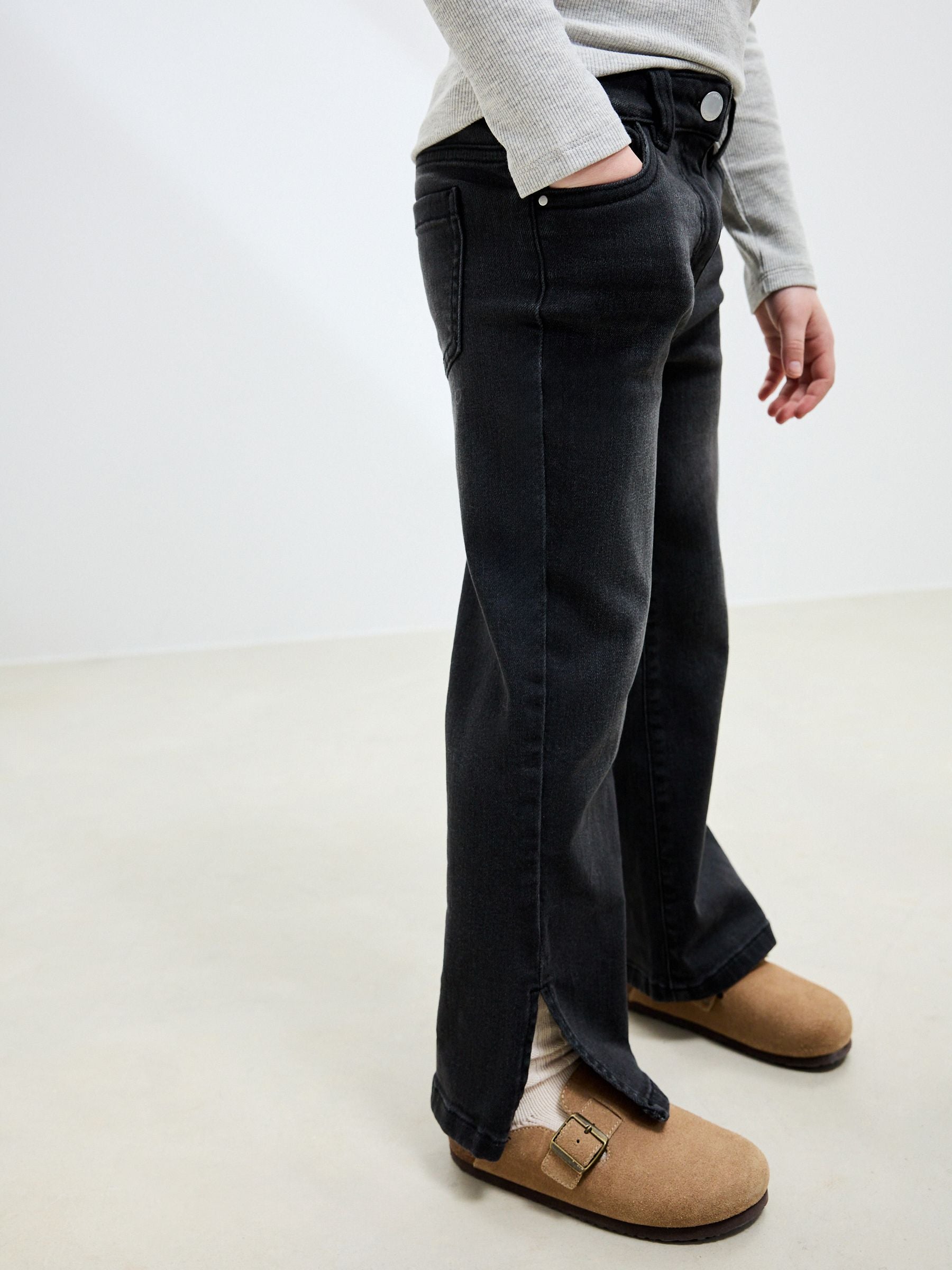 Dsiney Kidz - Charcoal Grey Flare Jeans (3-16yrs) image 4