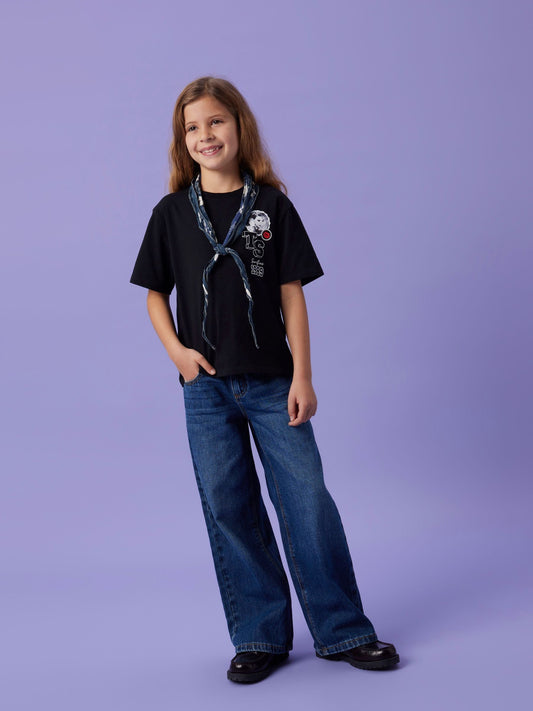 Dsiney Kidz - Name It Black Taylor Swift Graphic Back Print T-Shirt image 2