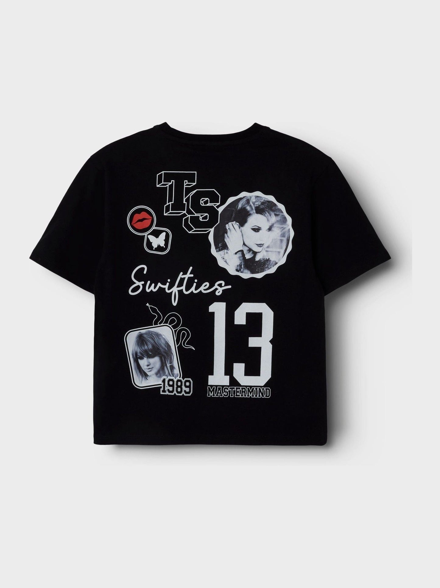 Dsiney Kidz - Name It Black Taylor Swift Graphic Back Print T-Shirt image 4
