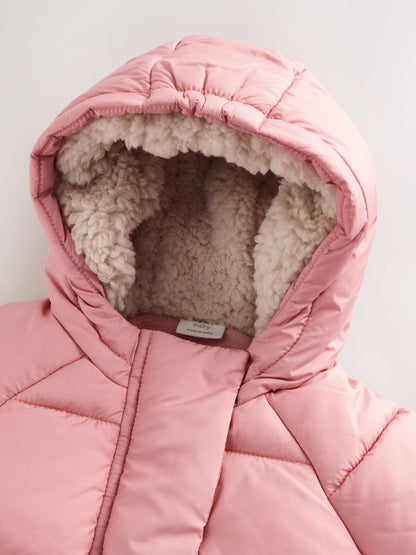Pink Hooded Baby Padded Jacket (0mths-2yrs)