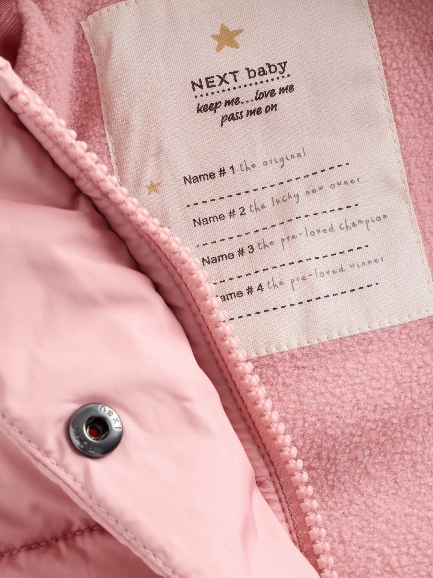 Pink Hooded Baby Padded Jacket (0mths-2yrs)