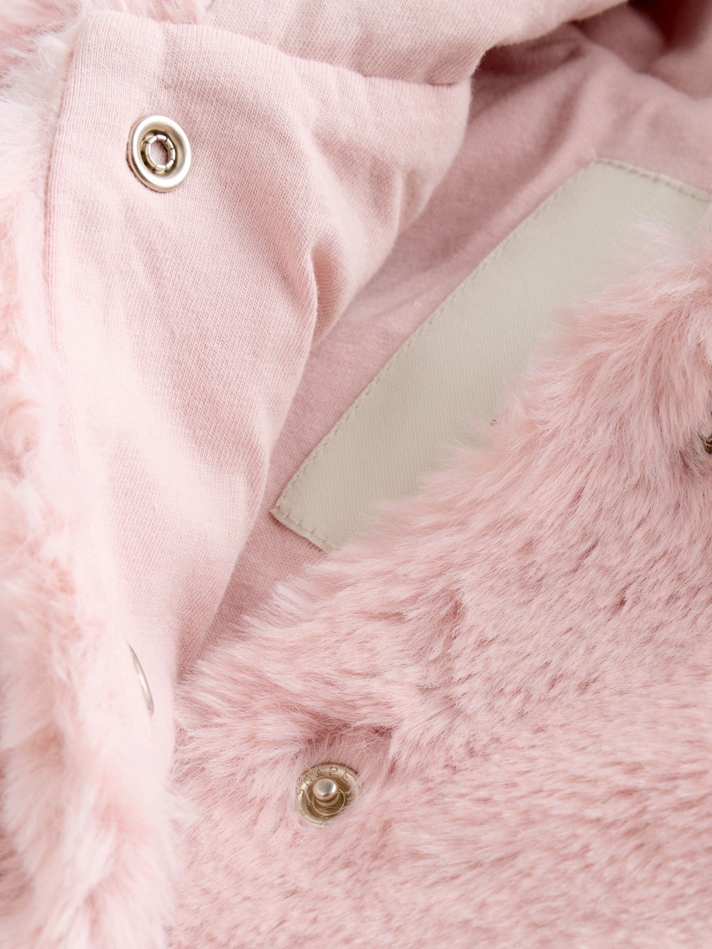 Pink Faux Fur Hooded Baby Jacket (0mths-2yrs)