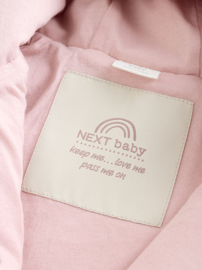 Pink Faux Fur Hooded Baby Jacket (0mths-2yrs)