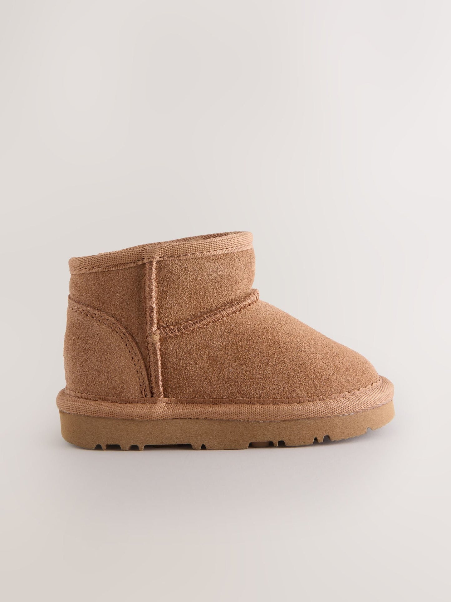 Tan Brown Water Repellent Standard Fit (F) Suede Pull On Boots image 5