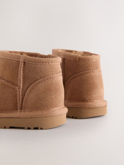 Tan Brown Water Repellent Standard Fit (F) Suede Pull On Boots image 6