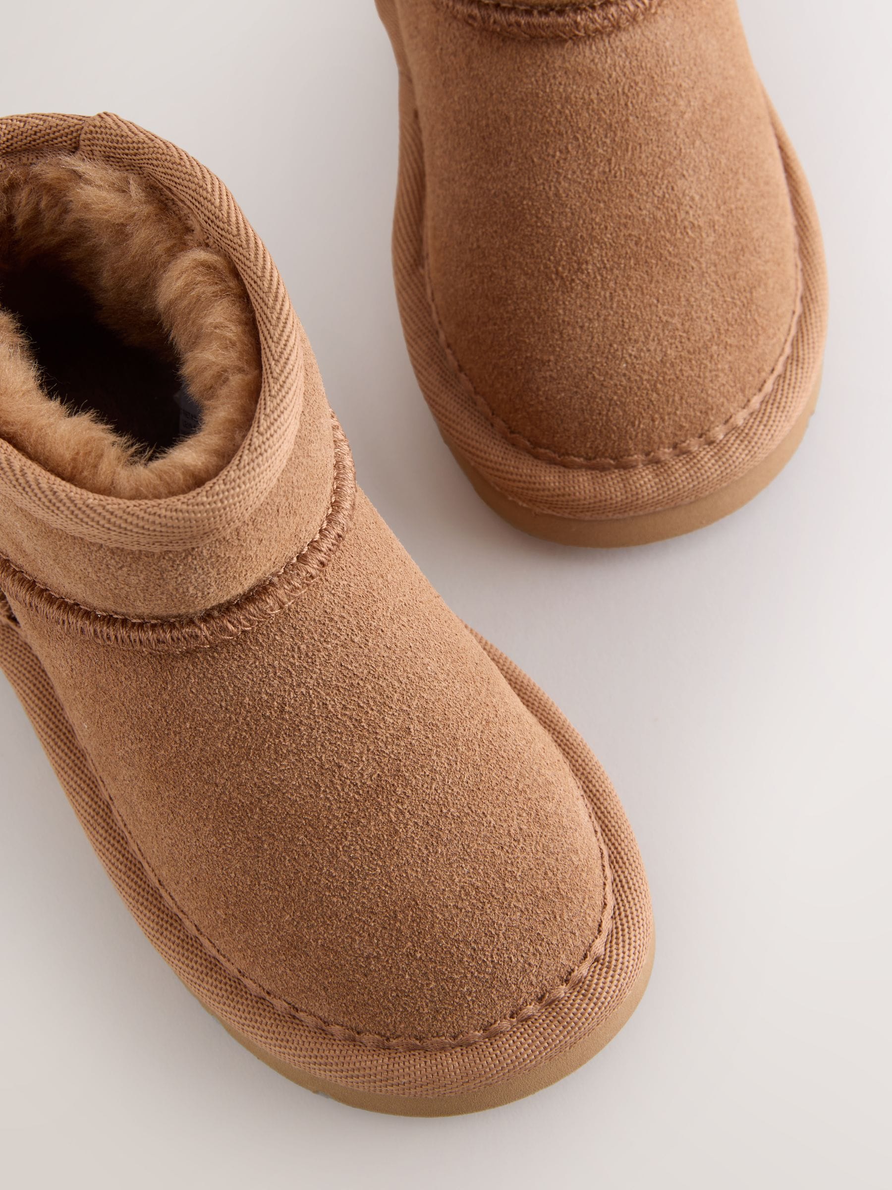 Tan Brown Water Repellent Standard Fit (F) Suede Pull On Boots image 8