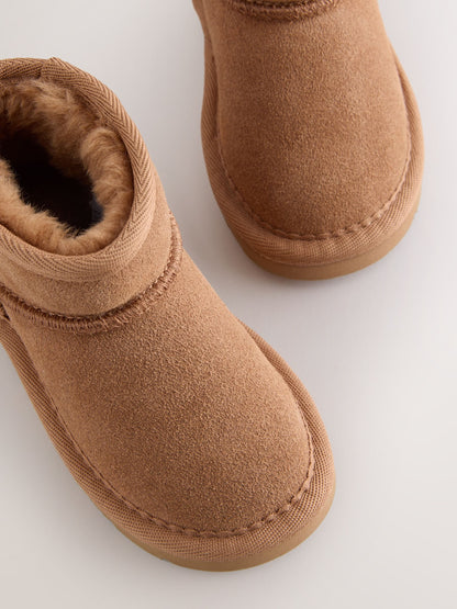 Tan Brown Water Repellent Standard Fit (F) Suede Pull On Boots image 8