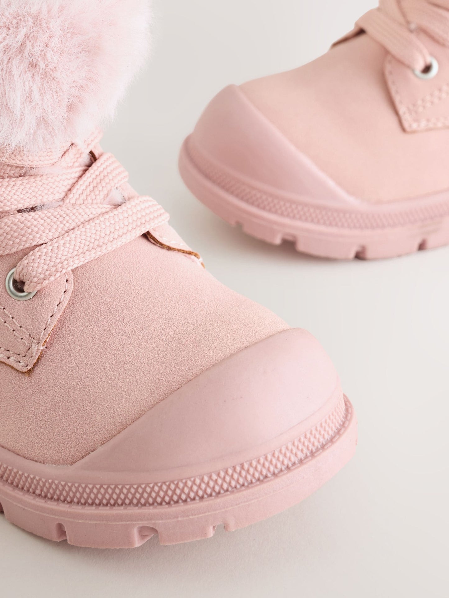 Dsiney Kidz - Pink Lace Up Faux Fur Lined Boots image 5
