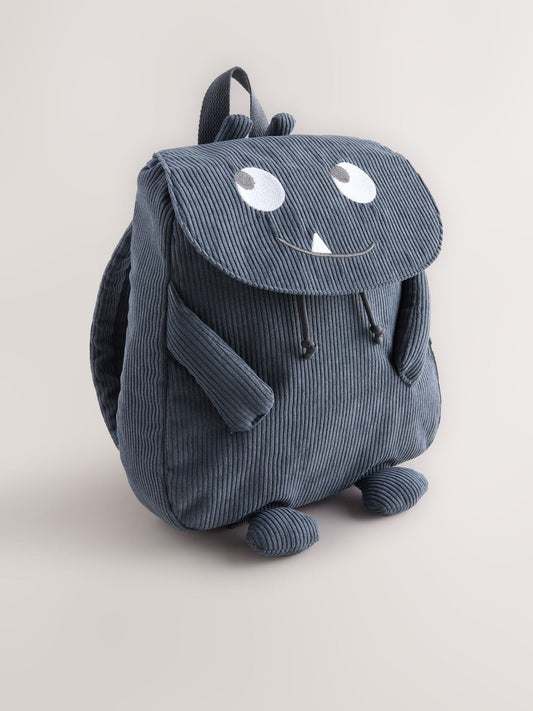 Blue Cord Monster Backpack image 1