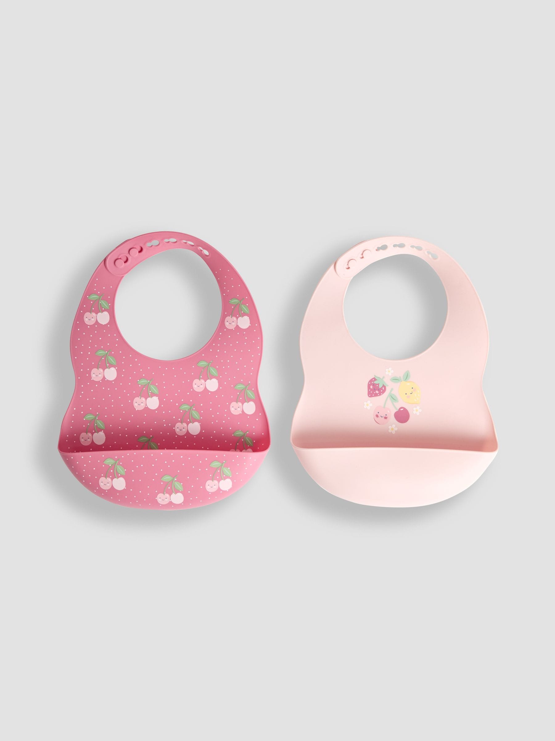 JoJo Maman Bébé 2-Pack Silicone Bib Set image 1