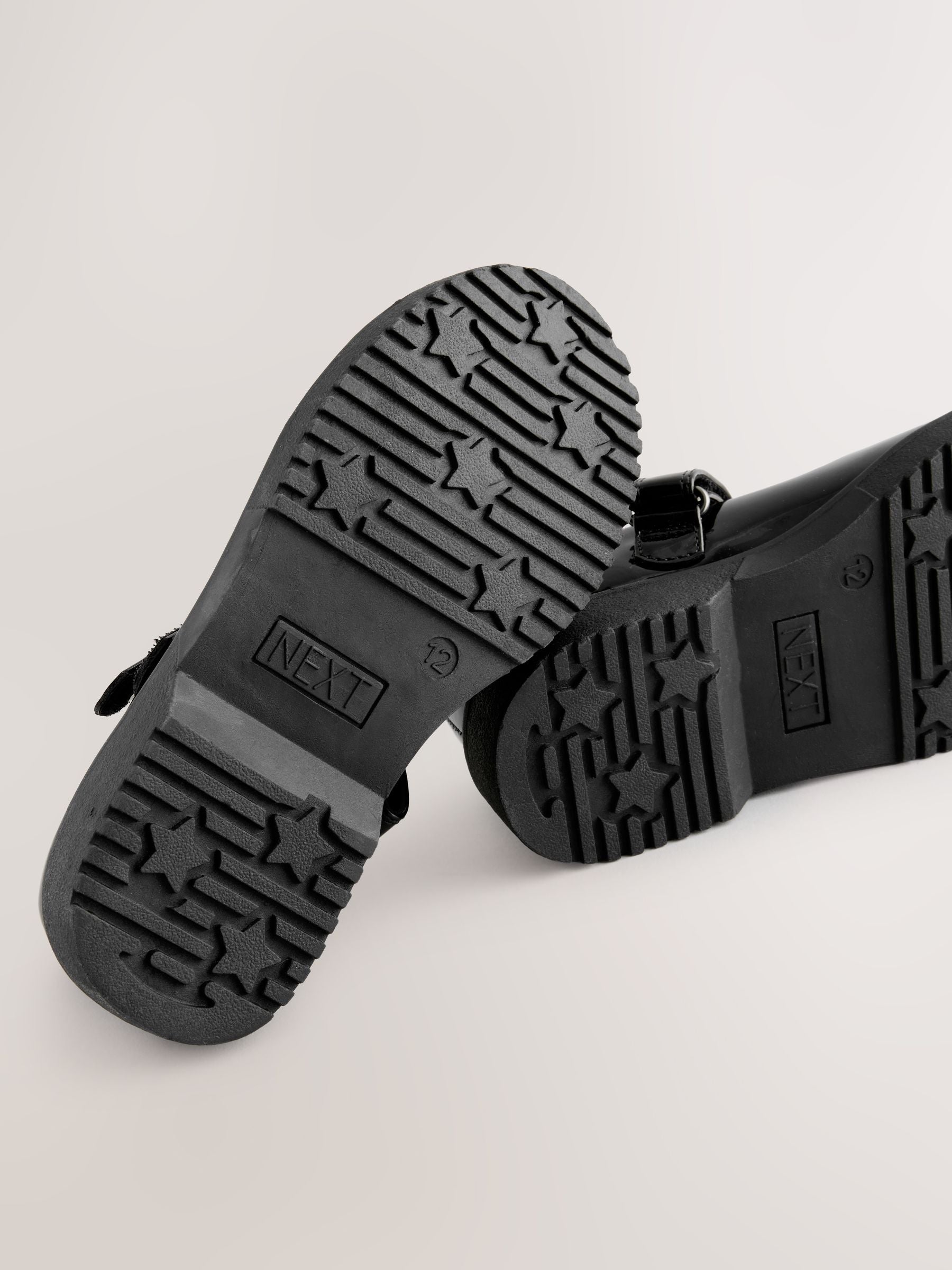 Black Patent Chunky Mary Jane School Shoes image 5