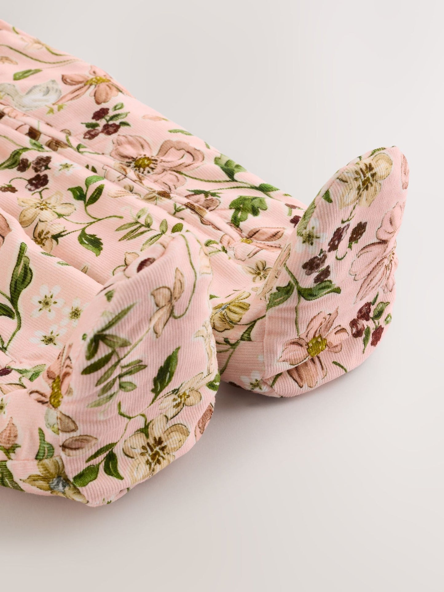 Pink Woodland Printed Baby Cord Hooded Pramsuit (0mths-2yrs)