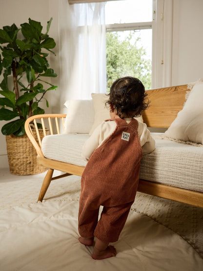 Brown Woodland Cord Dungarees and Bodysuit Baby Set (0mths-2yrs)