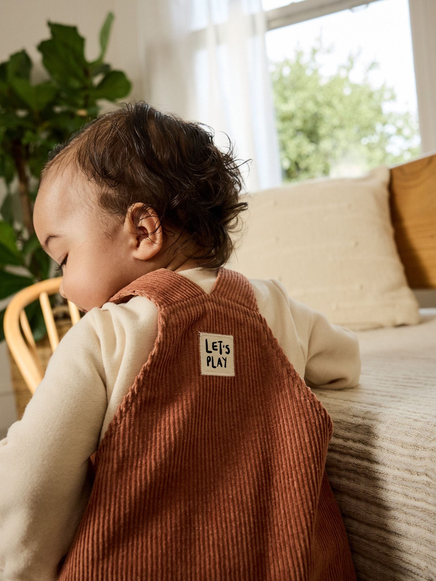 Brown Woodland Cord Dungarees and Bodysuit Baby Set (0mths-2yrs)