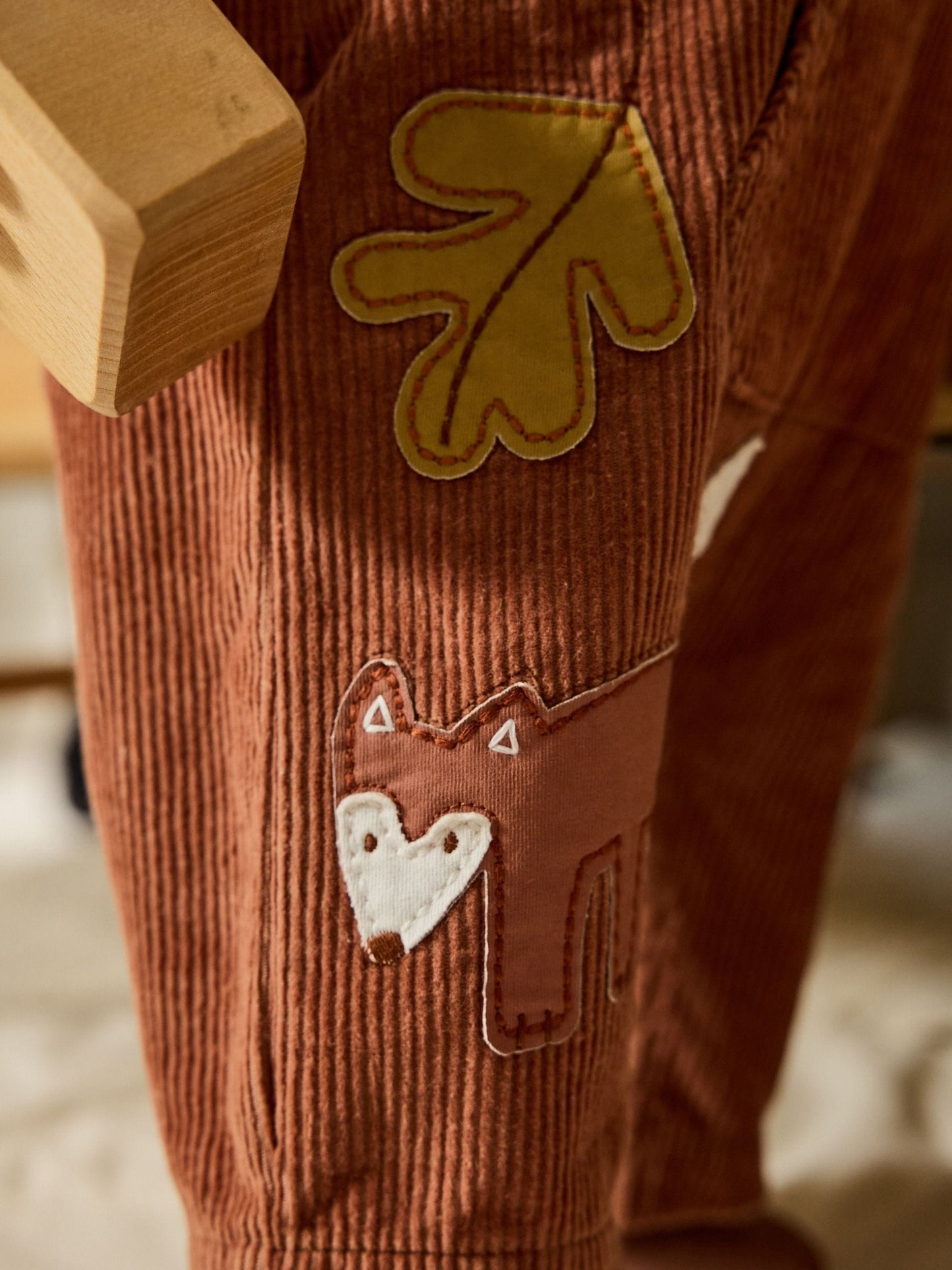 Brown Woodland Cord Dungarees and Bodysuit Baby Set (0mths-2yrs)