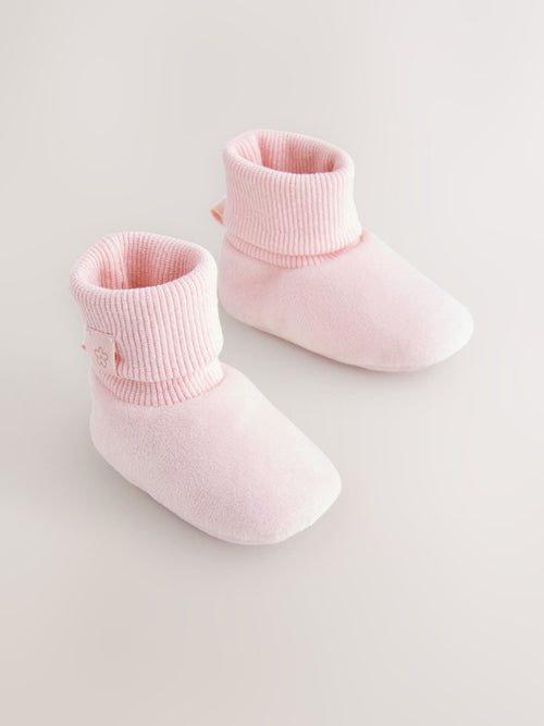 Pink Baby Bootie Shoes (0-18mths) image 1