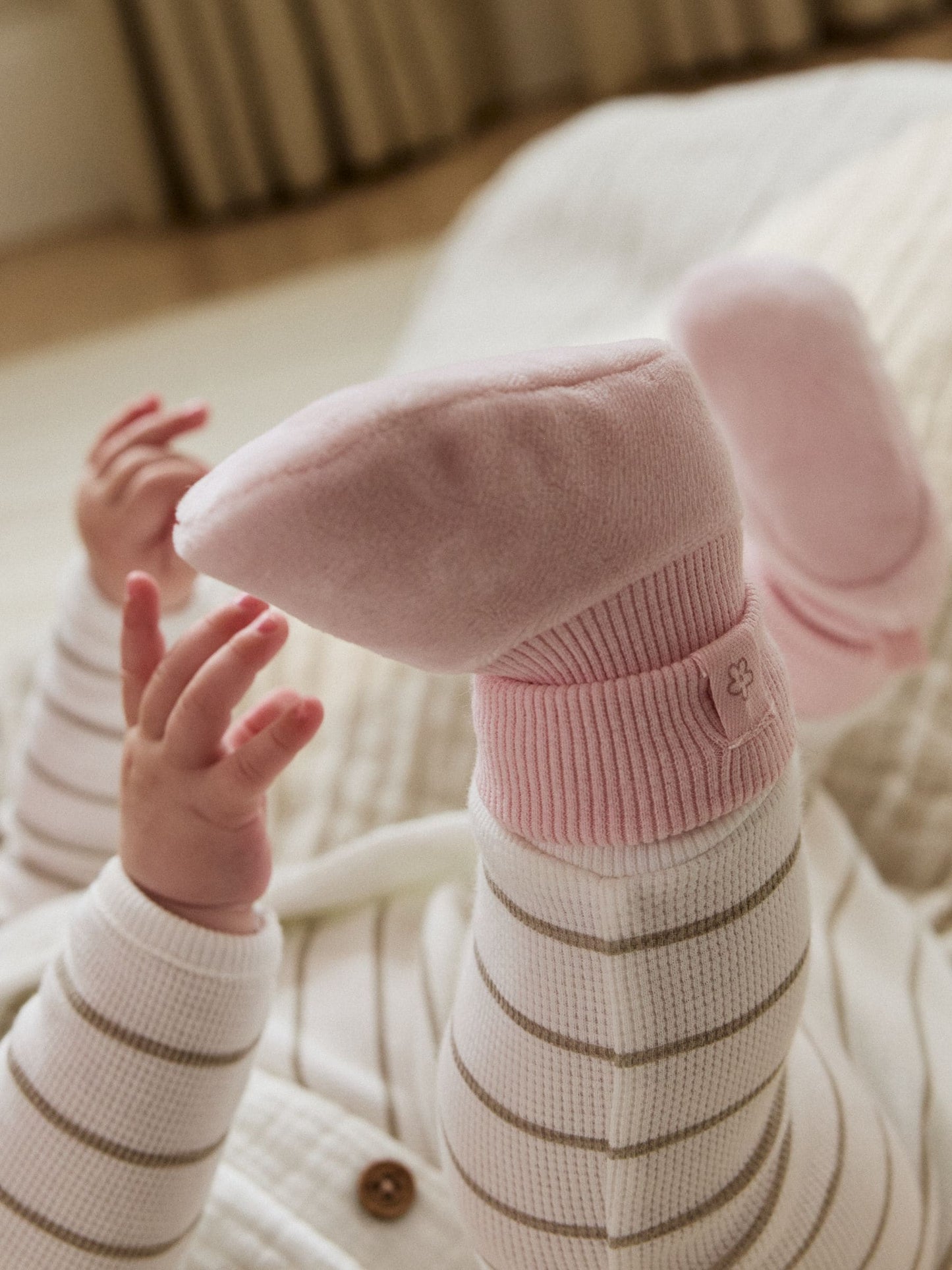 Pink Baby Bootie Shoes (0-18mths) image 3